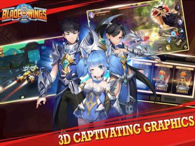 Blade & Wings: Future Fantasy 3D Anime MMORPG Game screenshot №7